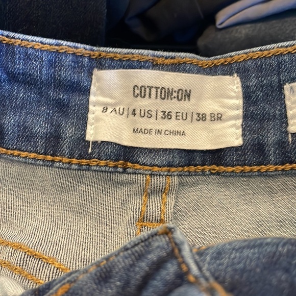 Slightly faded ripped high cropped skinny ladies jeans xs - Picture 7 of 7